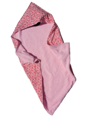 Omslagdoek 75 cm x 75 cm roze panter