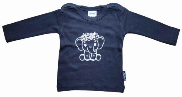 shirt met lange mouw olifantje