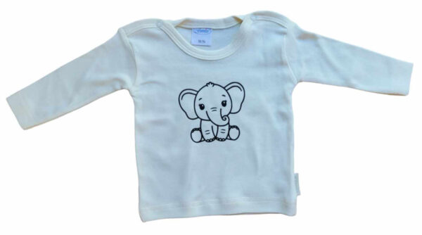 shirt met lange mouw olifantje