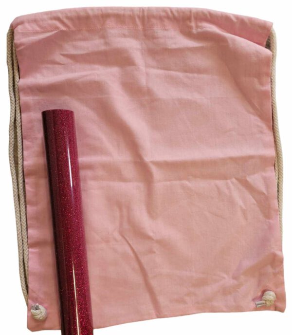 gymtas roze met naam