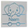 Tegeltje met naam Olifantje