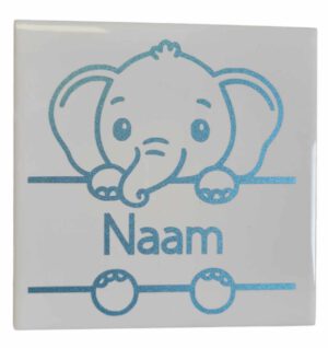 Tegeltje met naam Olifantje
