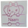 Tegeltje met naam Olifantje